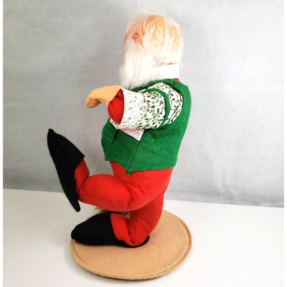 Annalee Dolls 12" Santa w/Stocking 1990 Christmas 5486 - Picture 6 of 16